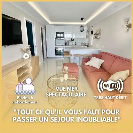Luxueux Appartement - Vue Mer - Piscine - Free Parking - Monaco Cap-d'Ail Extérieur photo