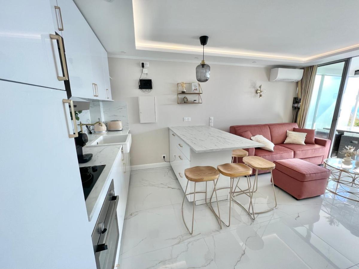 Luxueux Appartement - Vue Mer - Piscine - Free Parking - Monaco Cap-d'Ail Extérieur photo