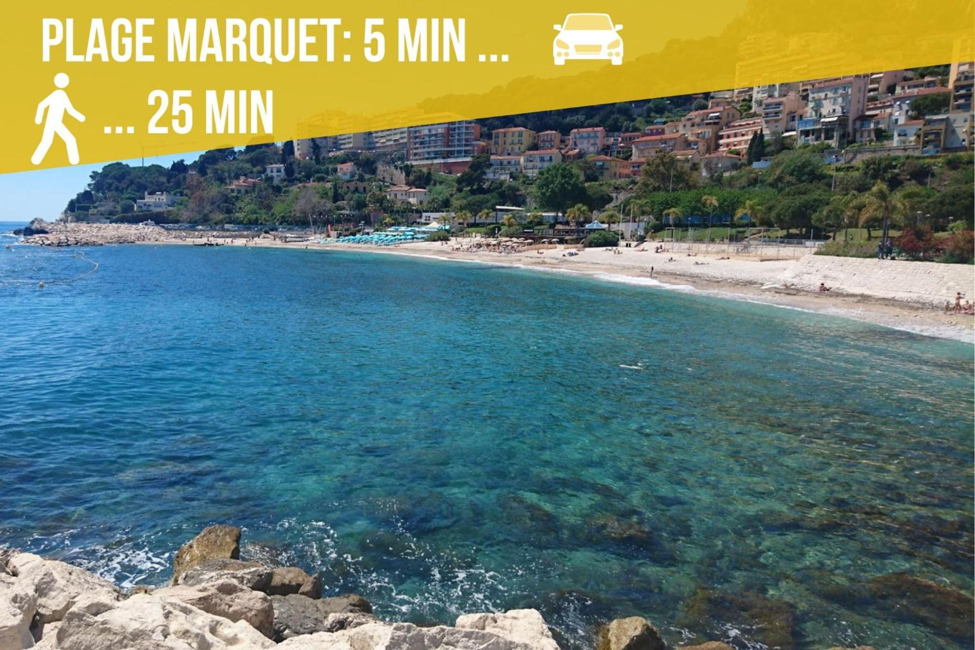Luxueux Appartement - Vue Mer - Piscine - Free Parking - Monaco Cap-d'Ail Extérieur photo