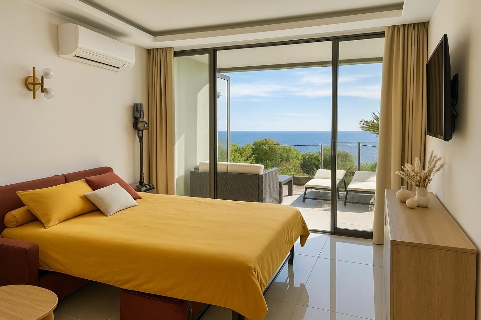 Luxueux Appartement - Vue Mer - Piscine - Free Parking - Monaco Cap-d'Ail Extérieur photo